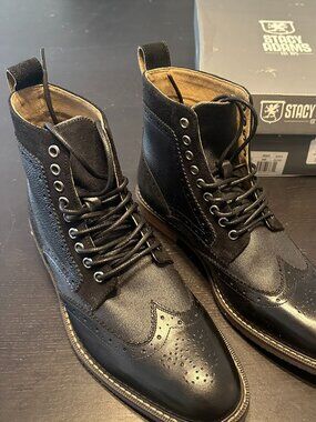 New in box Stacy Adam’s Rayford Tan/ Havane boots STACY ADAMS RAYFORD MENS CHUKKA BOOTS SIZE 10M TAN HAVANE  main image 2